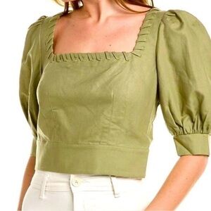 NWT- Ted Baker  London Whipstitch Detail Crop Top